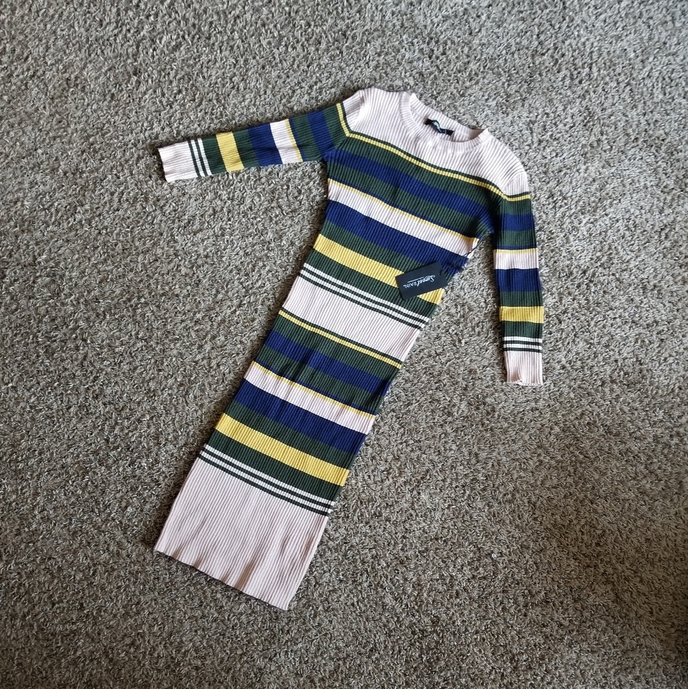 Fitted Sweater Dress